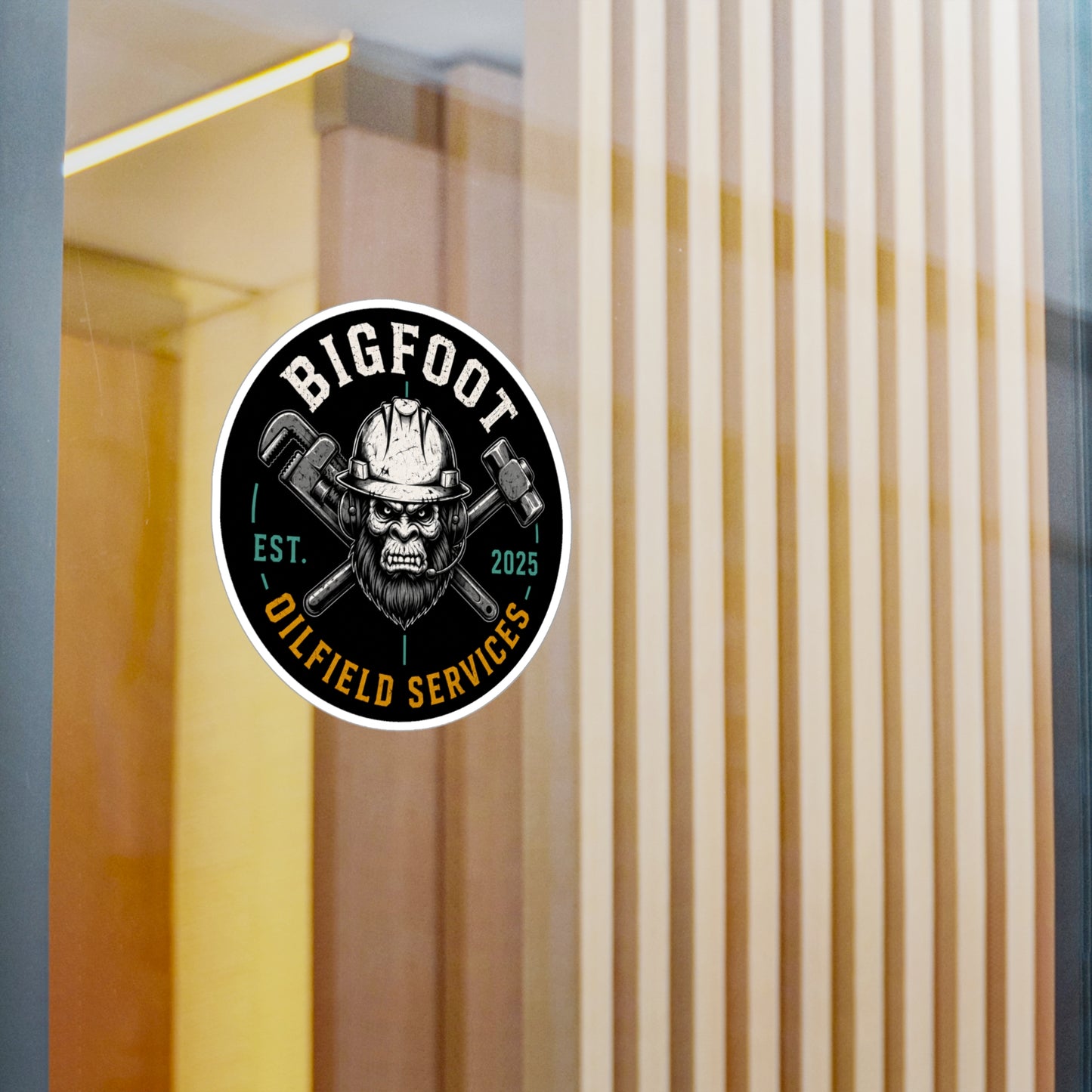 Bigfoot Oilfield Services Round -Vinyl Sticker