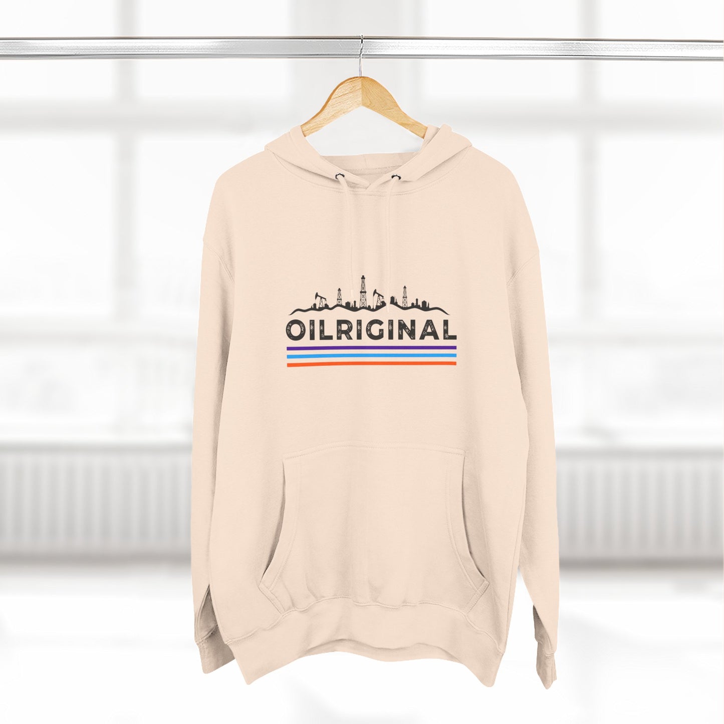 Oilrig Original Hoodie — Vintage Offshore Skyline Graphic Pullover