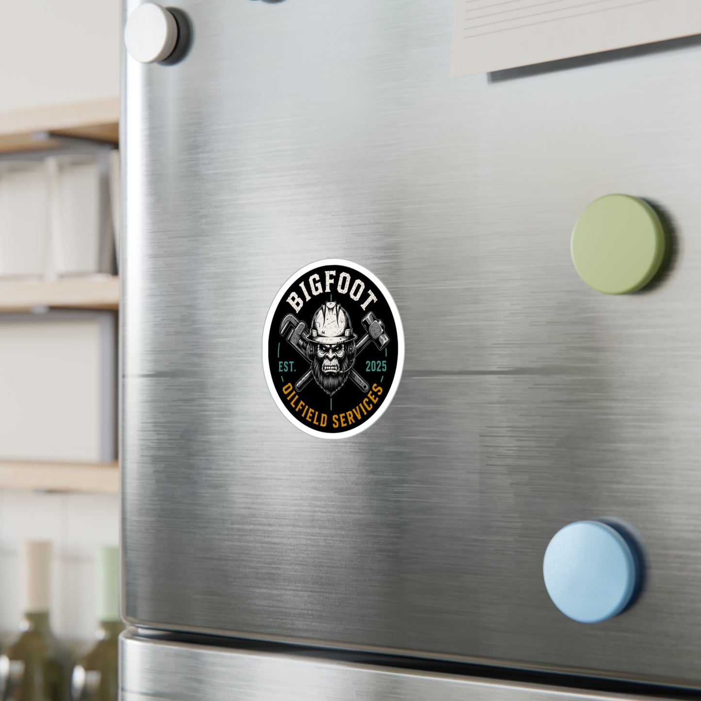 Bigfoot Oilfield Services Round -Vinyl Sticker