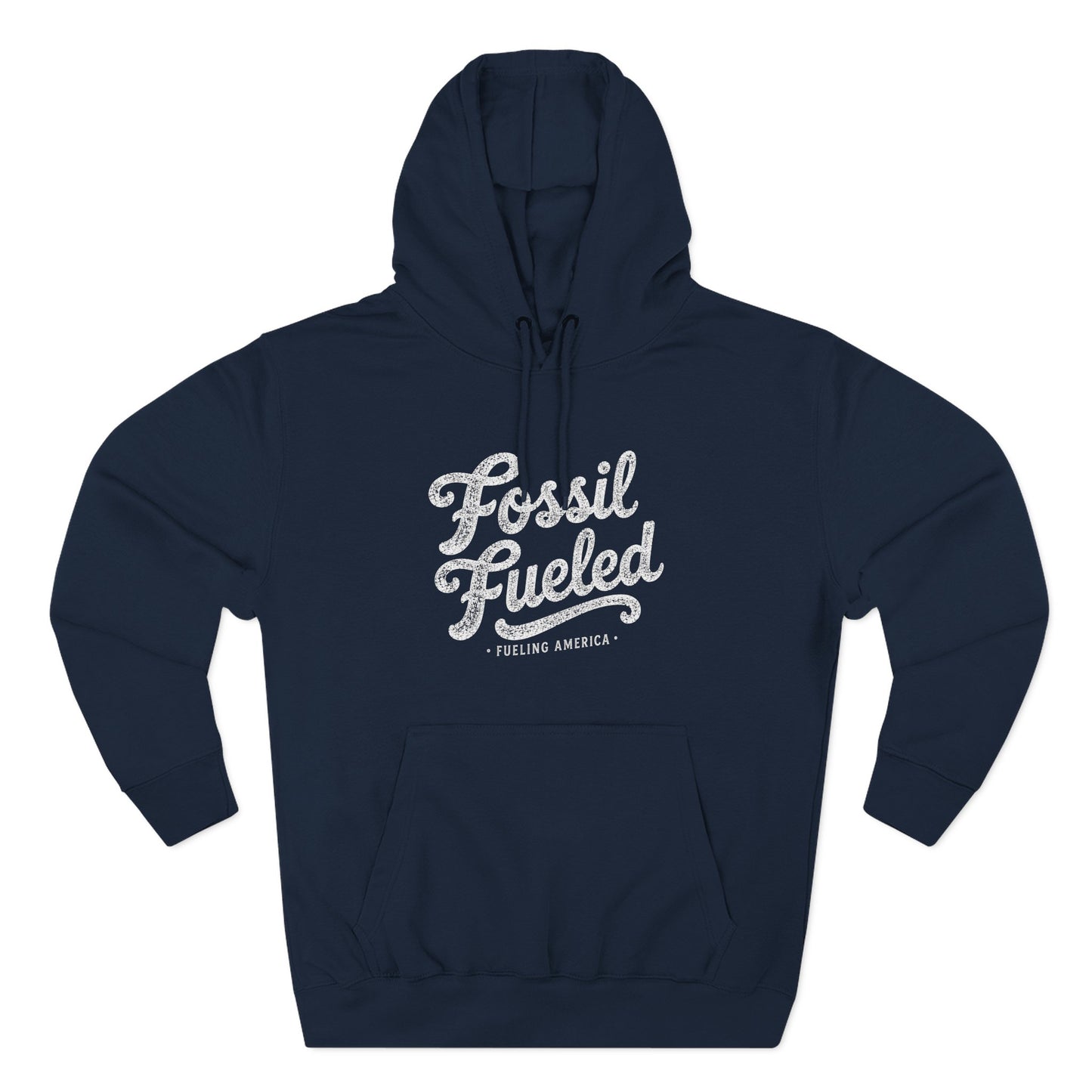 Fossil Fueled Hoodie Retro Script