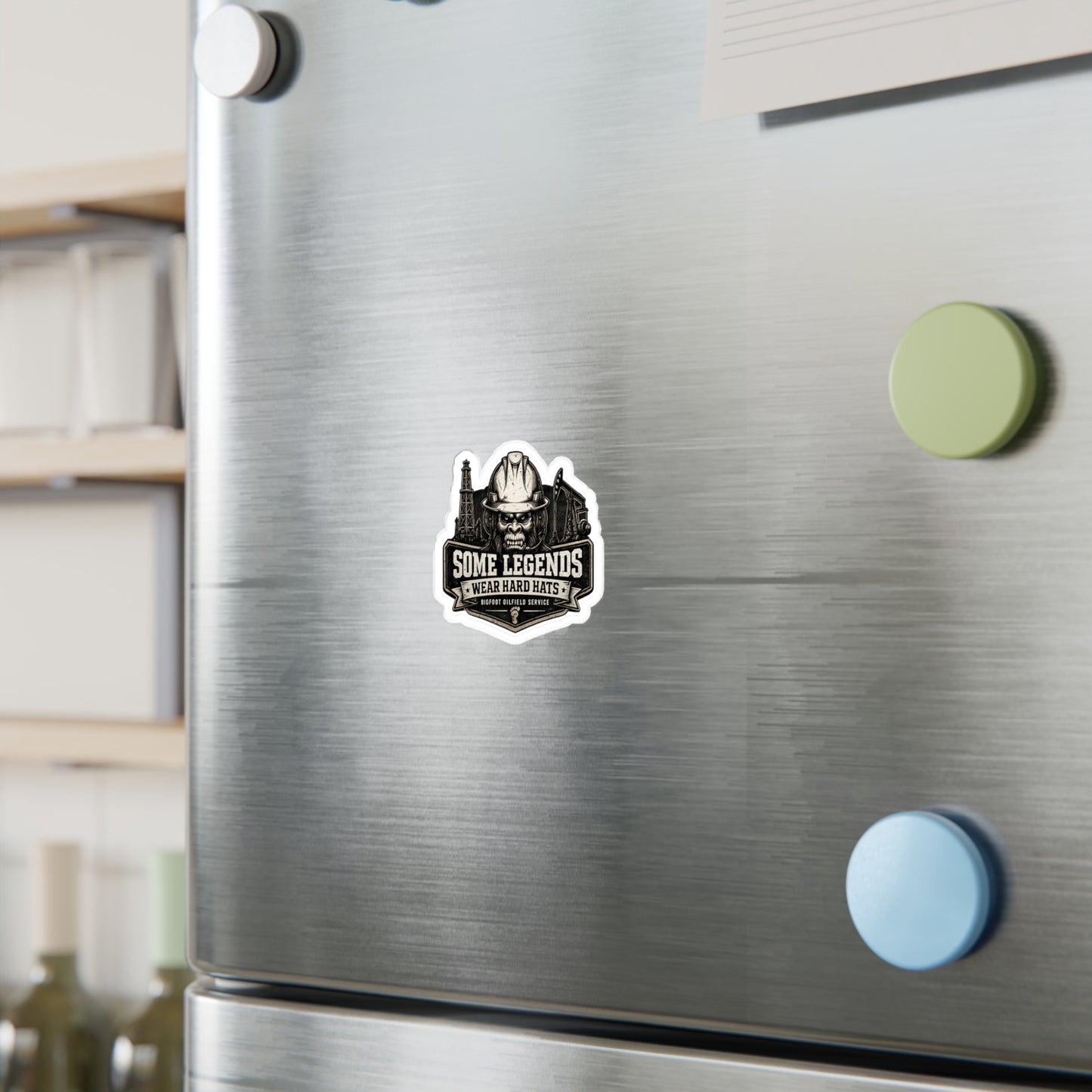 Some Legends Wear Hard Hats - Vinyl Sticker