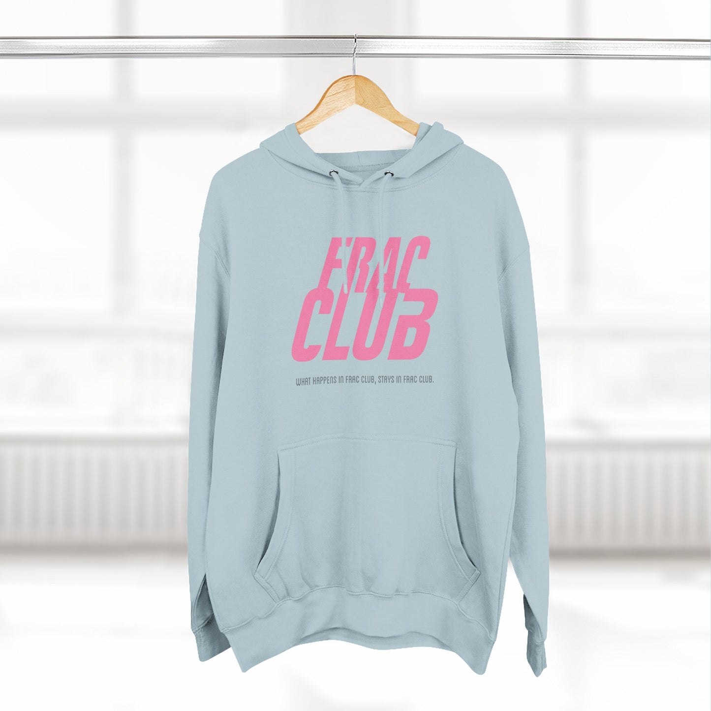 Frac Club Hoodie — Pink Logo