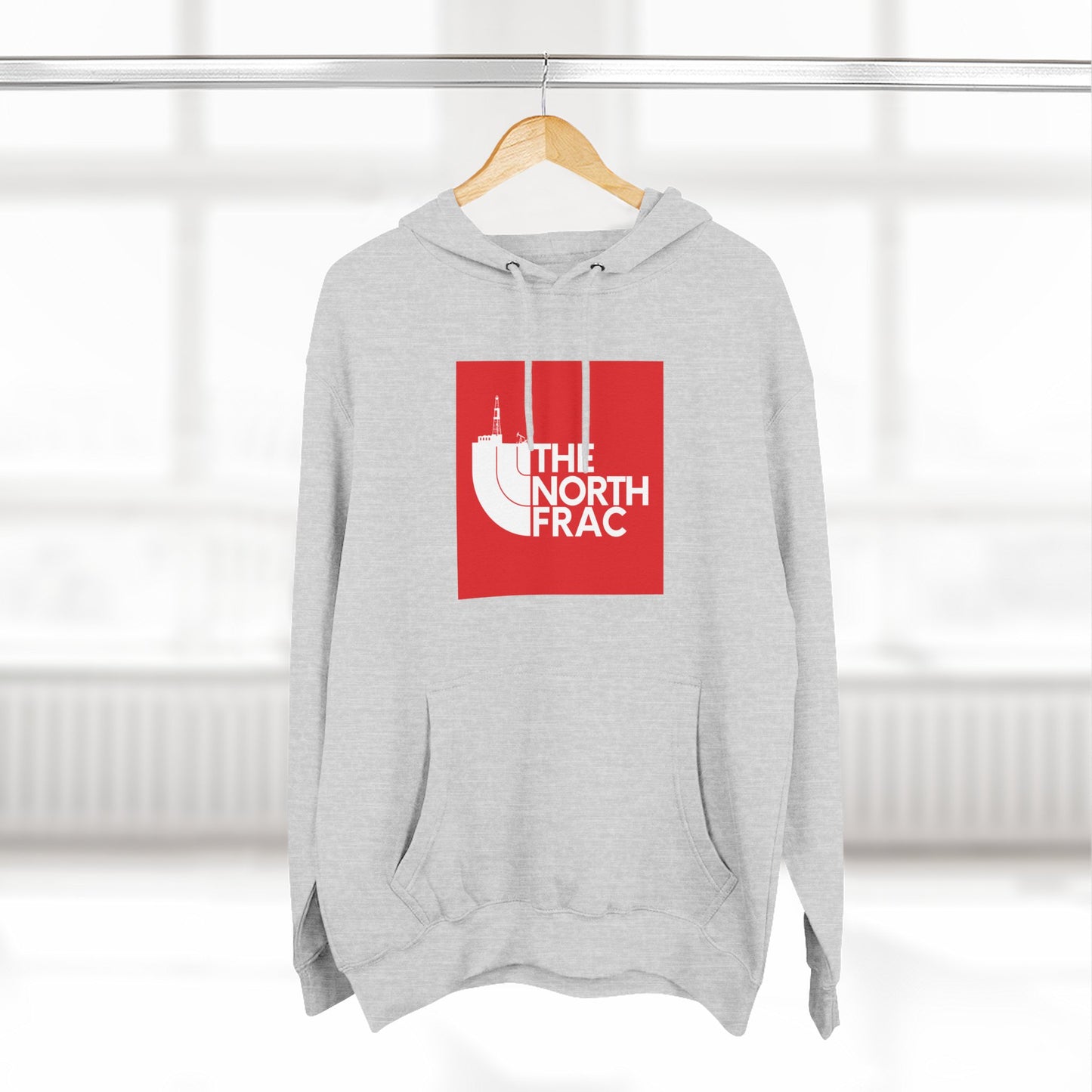 The North Frac Red Logo Hoodie