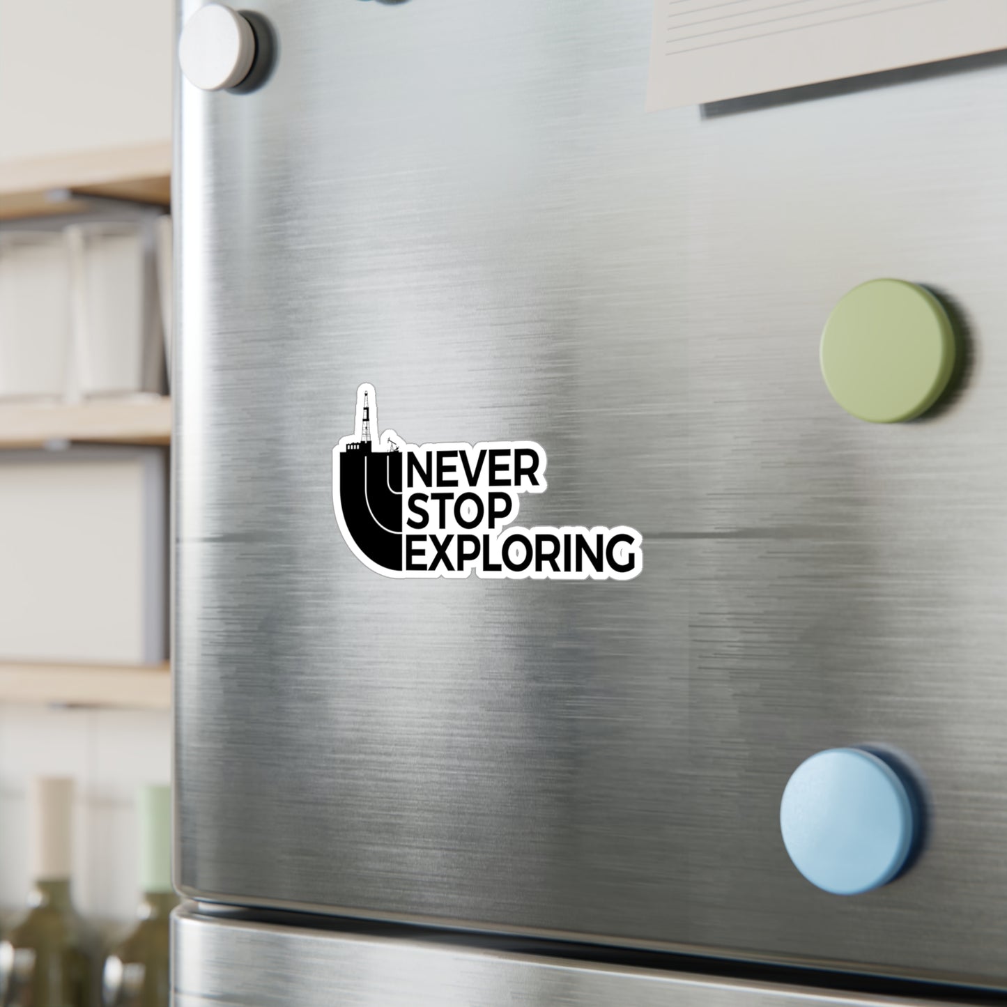 Never Stop Exploring - Vinyl Sticker