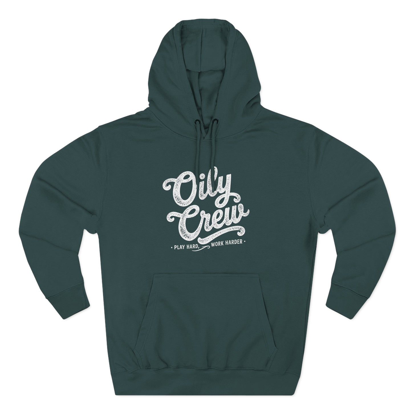 Oily Crew Hoodie – Vintage Script