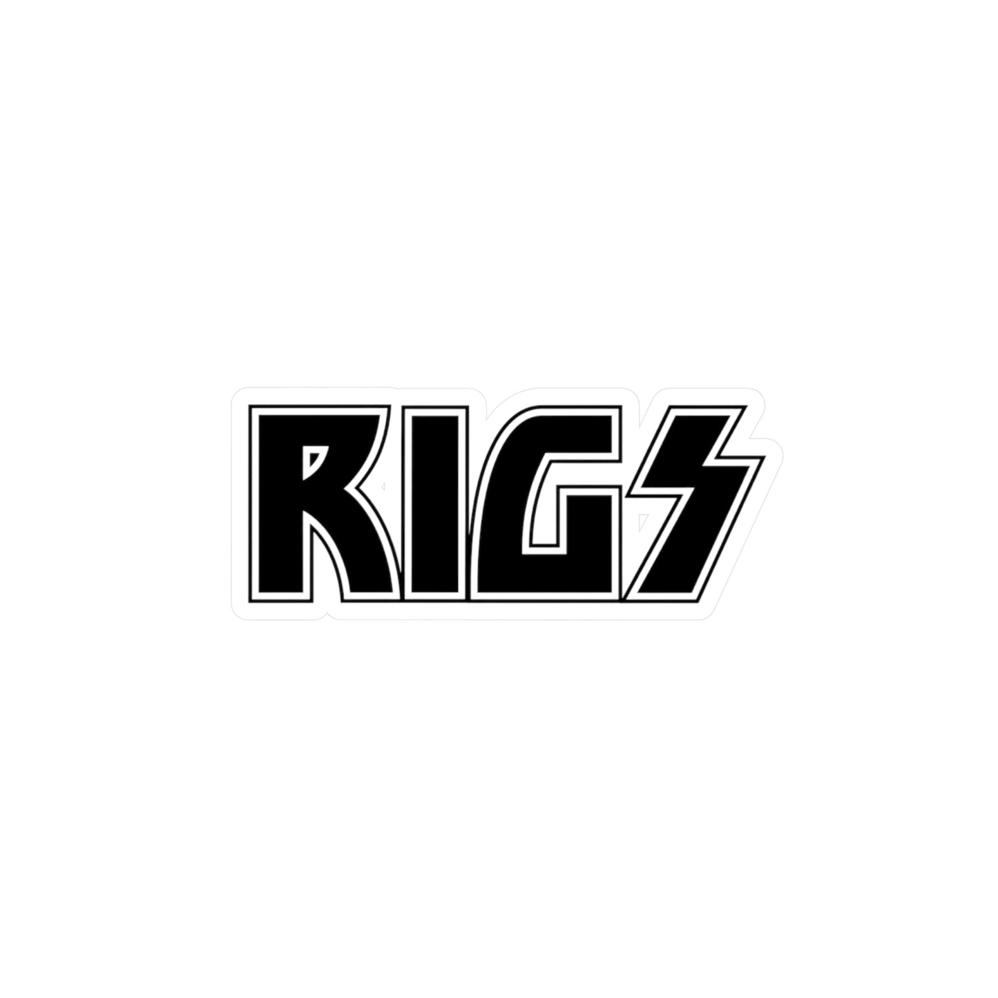 RIGS Rock Logo Vinyl Sticker