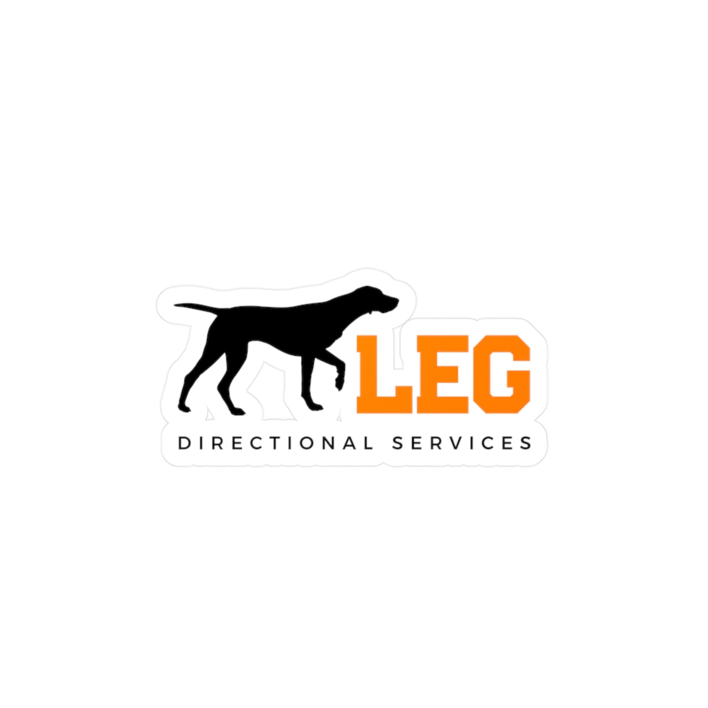 Dog Leg Directional Services - Kiss-Cut Decal
