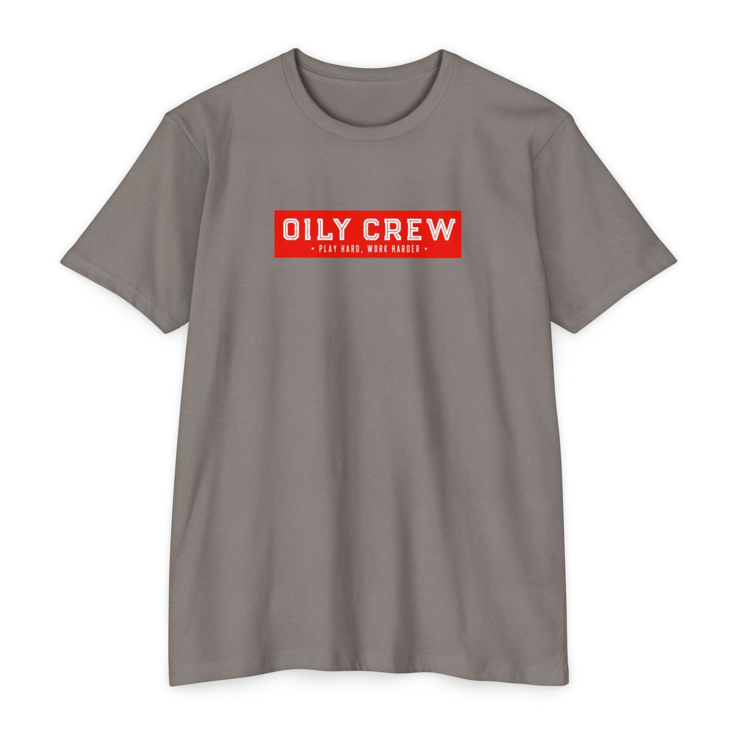 Oily Crew T-Shirt — Retro Red Box Logo