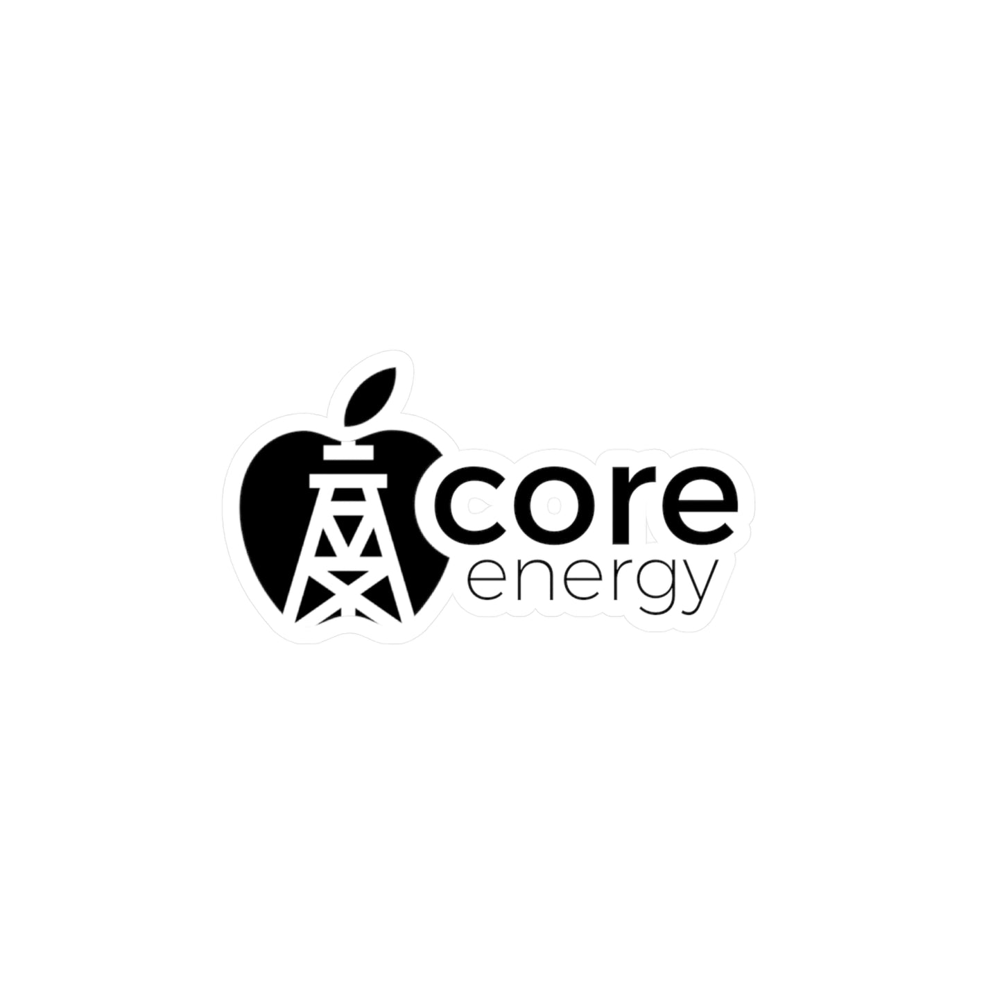 Apple Core Energy Logo Vinyl Sticker