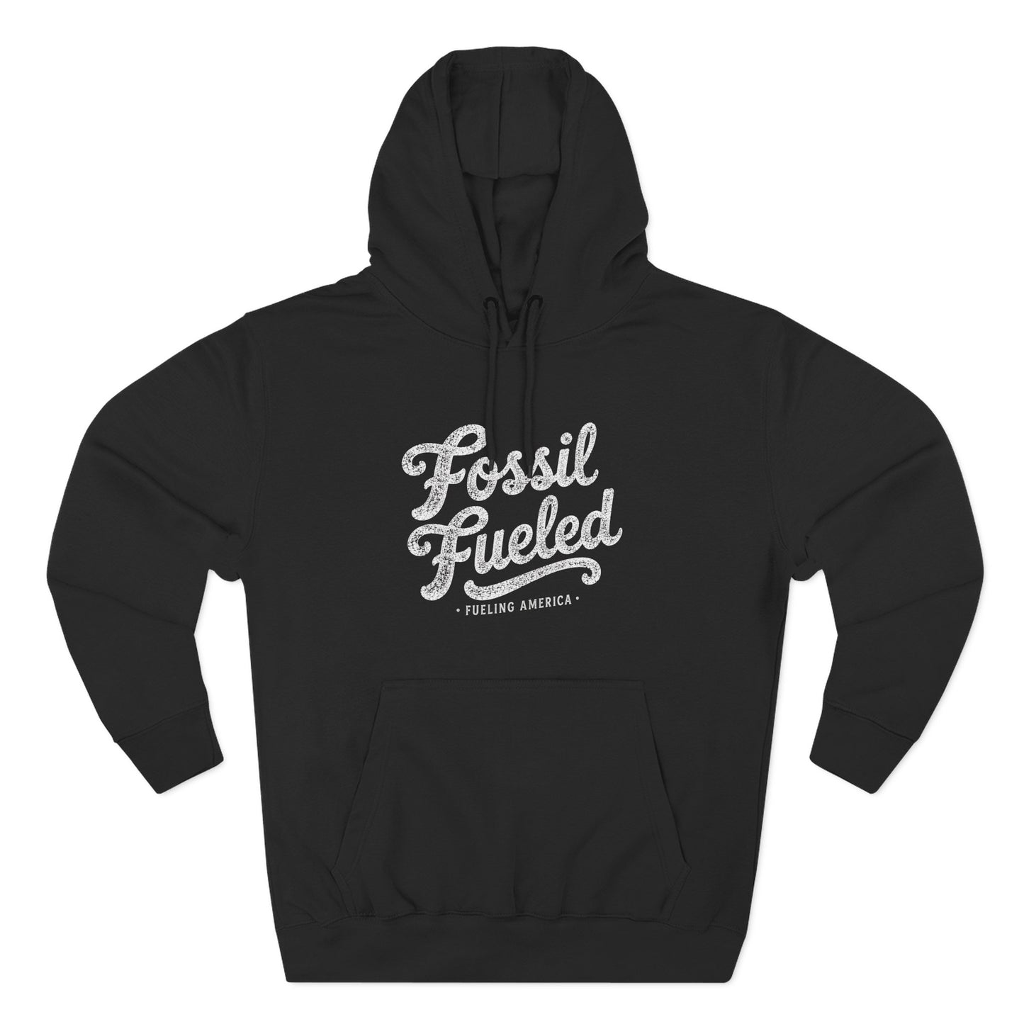 Fossil Fueled Hoodie Retro Script