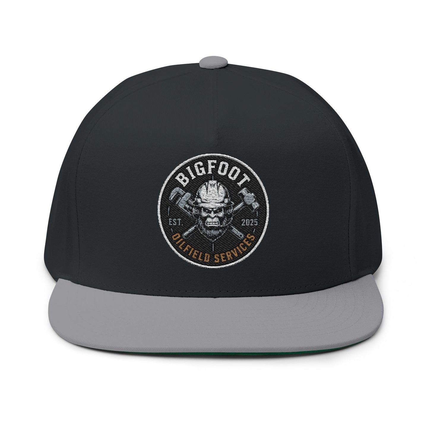 Bigfoot Field Service - Embroidered Flat Bill Cap