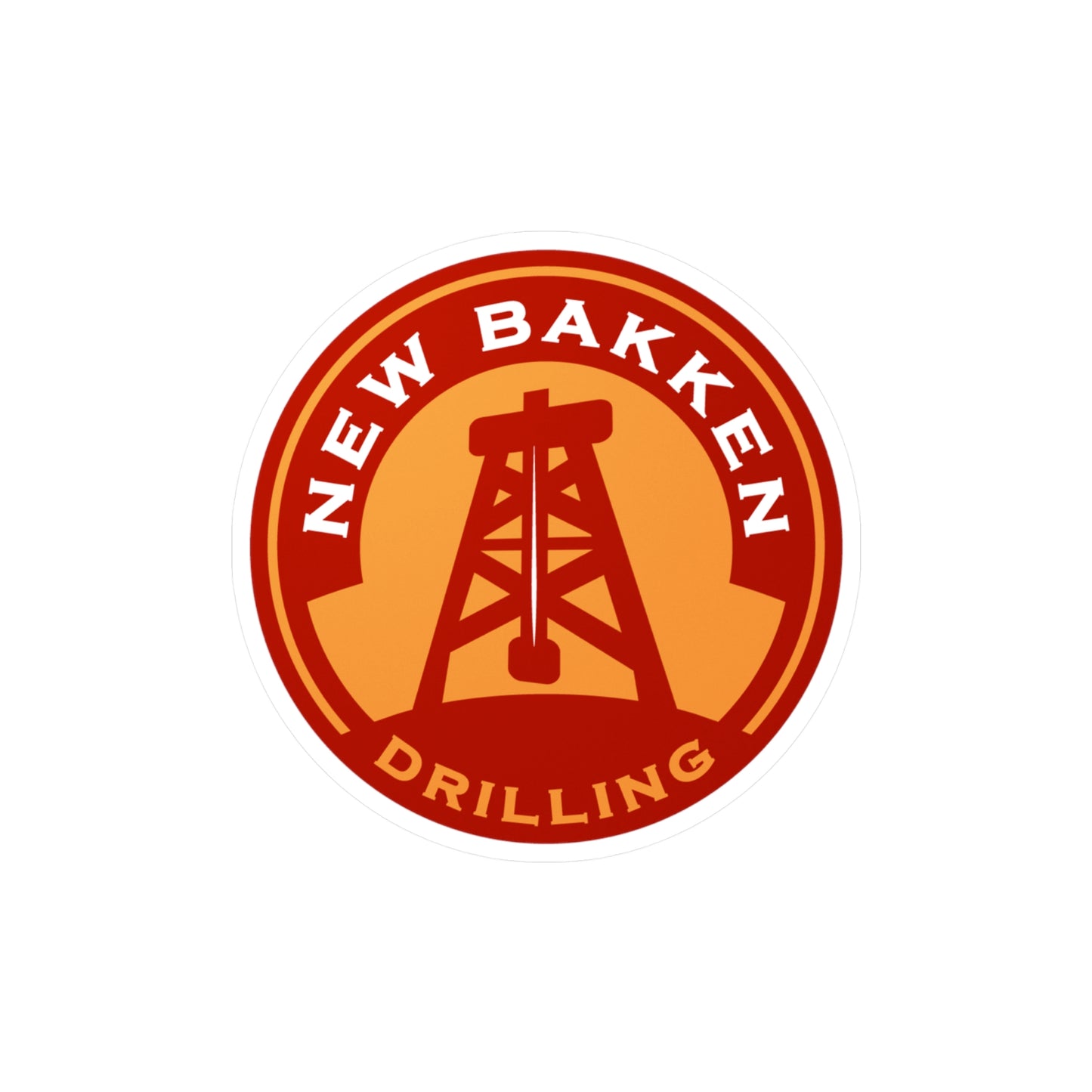 New Bakken Drilling Round - Vinyl Sticker
