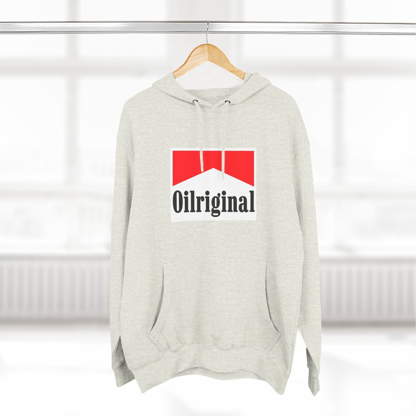 Oilriginal Logo Hoodie - Retro Red Graphic