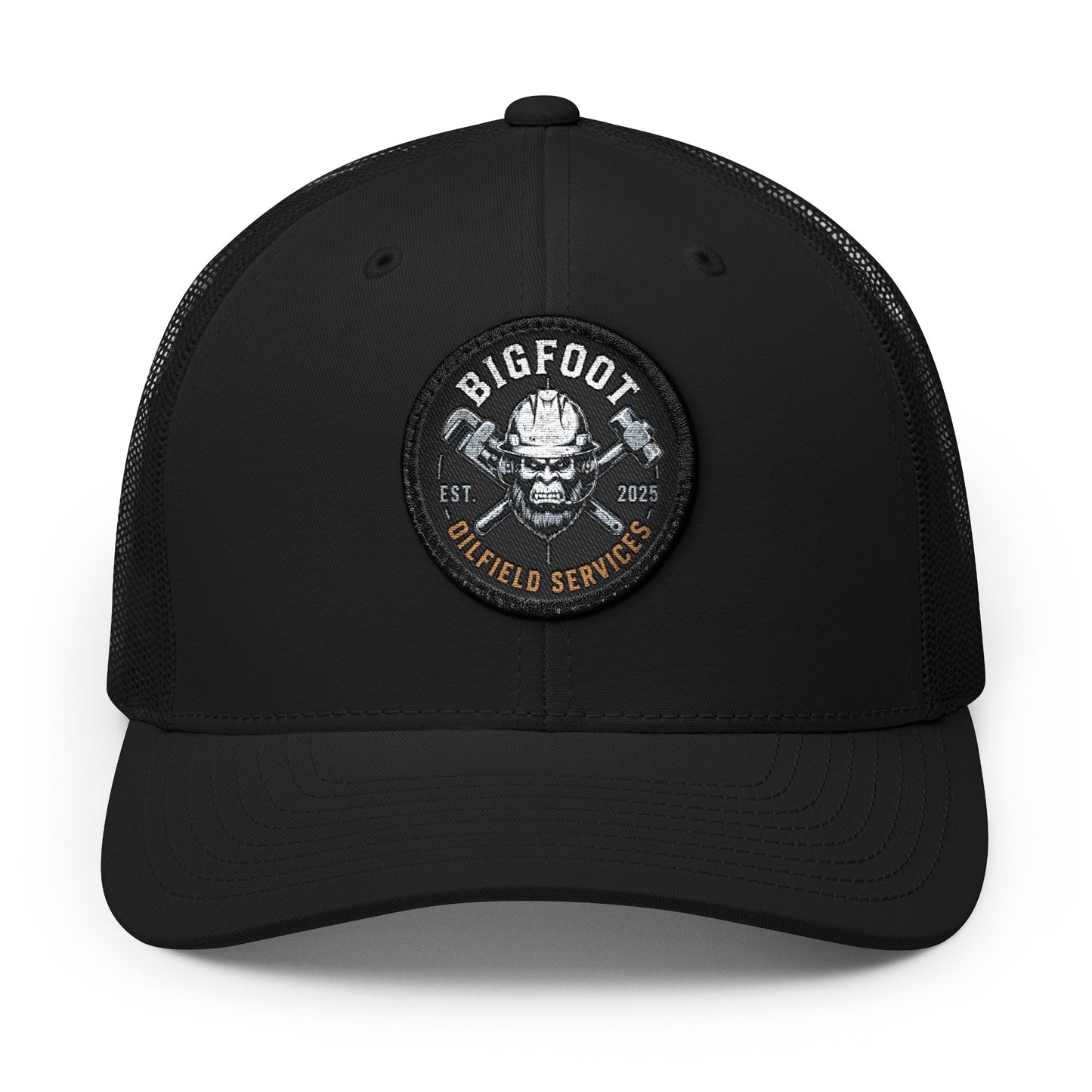 Bigfoot Field Services Embroidered — Patch Snapback Hat