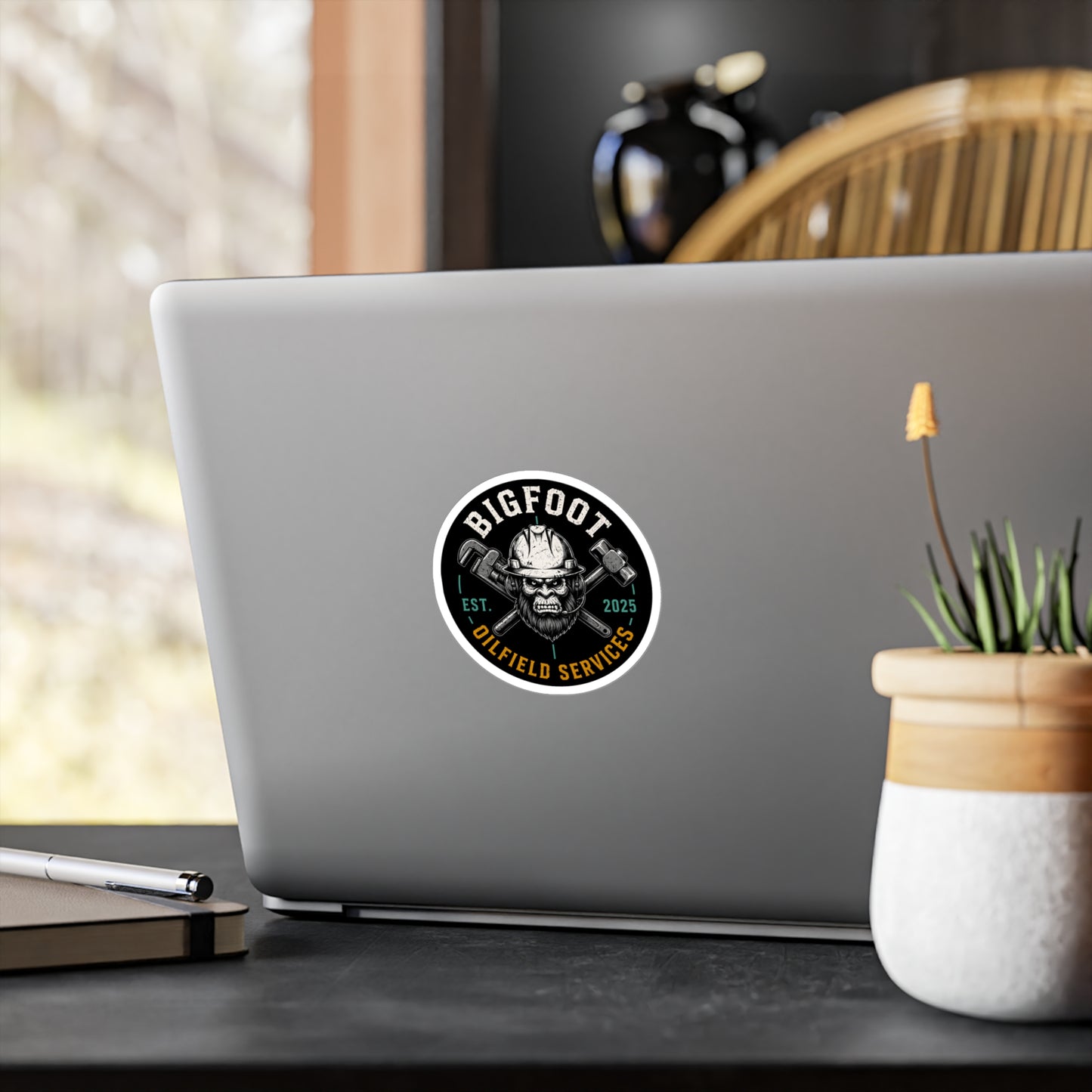 Bigfoot Oilfield Services Round -Vinyl Sticker