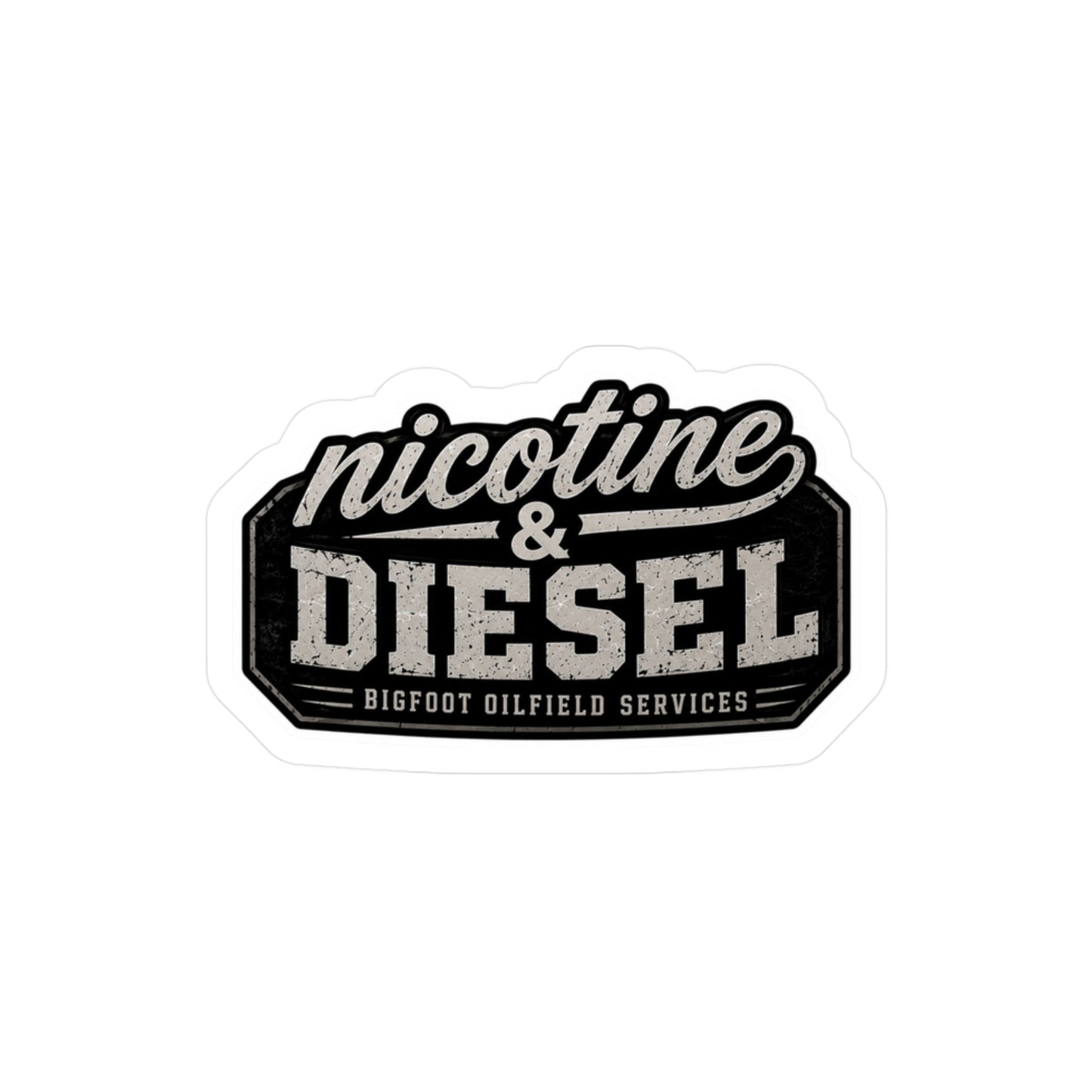 Nicotine & Diesel - Vinyl Sticker