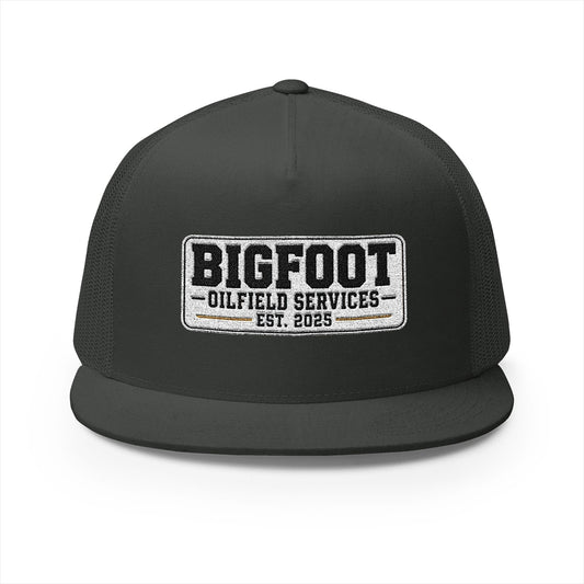 Bigfoot Oilfield Services Flat Bill Mesh Snapback