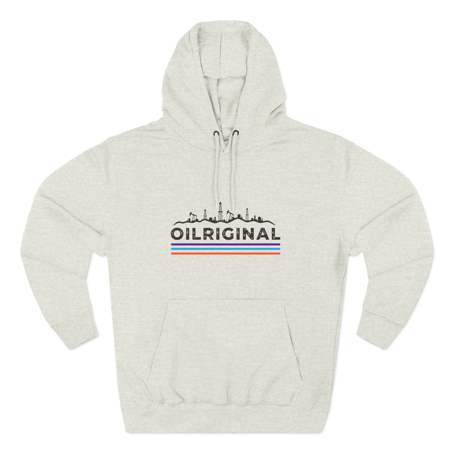 Oilrig Original Hoodie — Vintage Offshore Skyline Graphic Pullover