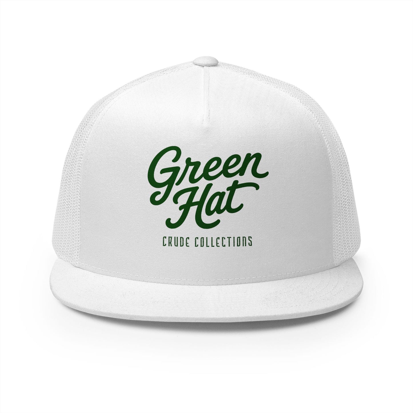 Green Hat Mesh Flat Bill Snapback