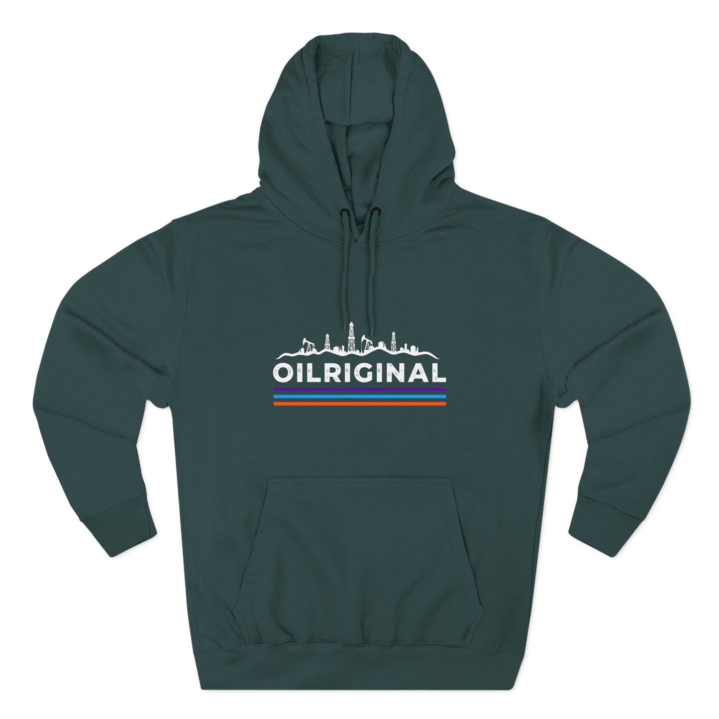 OILRIGINAL Skyline Hoodie with Retro Stripes