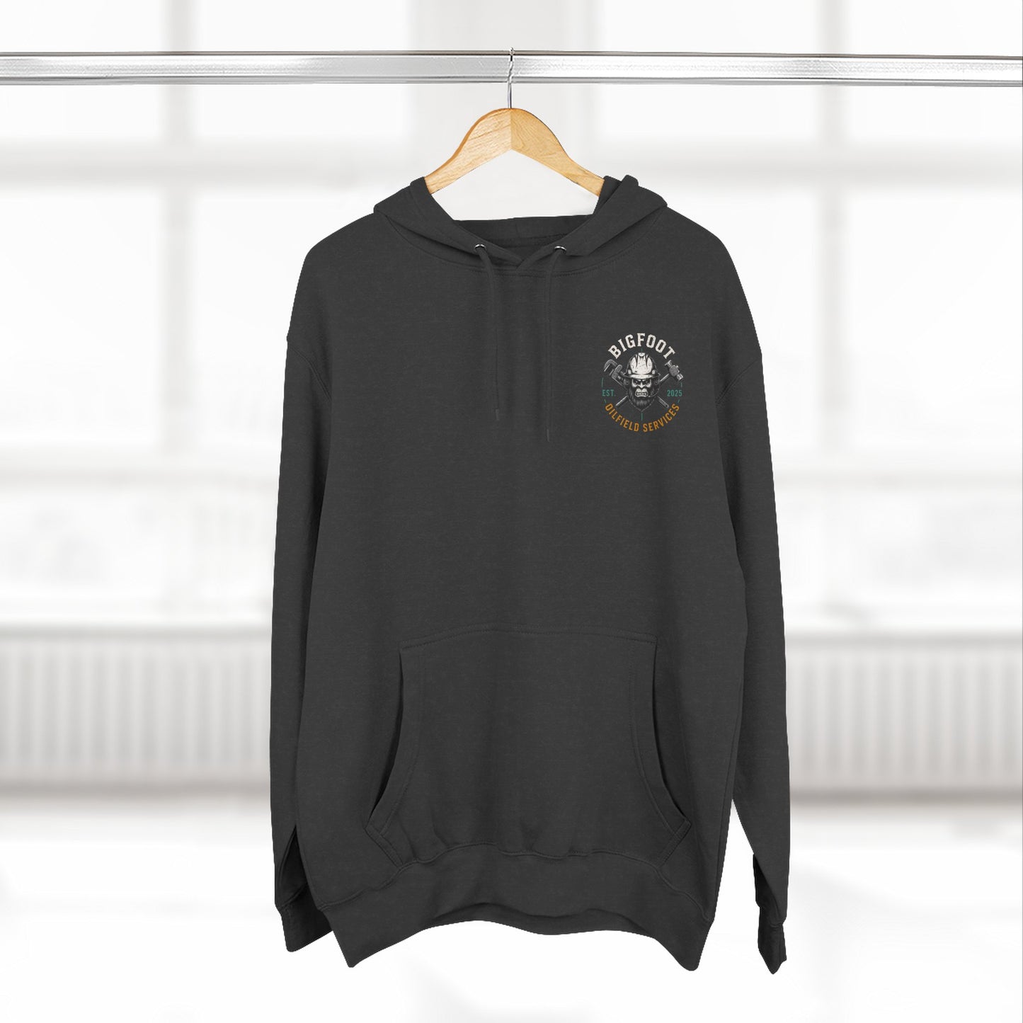 Dirty Feet Clean Money Hoodie — Surfshop Footprint Graphic Pullover