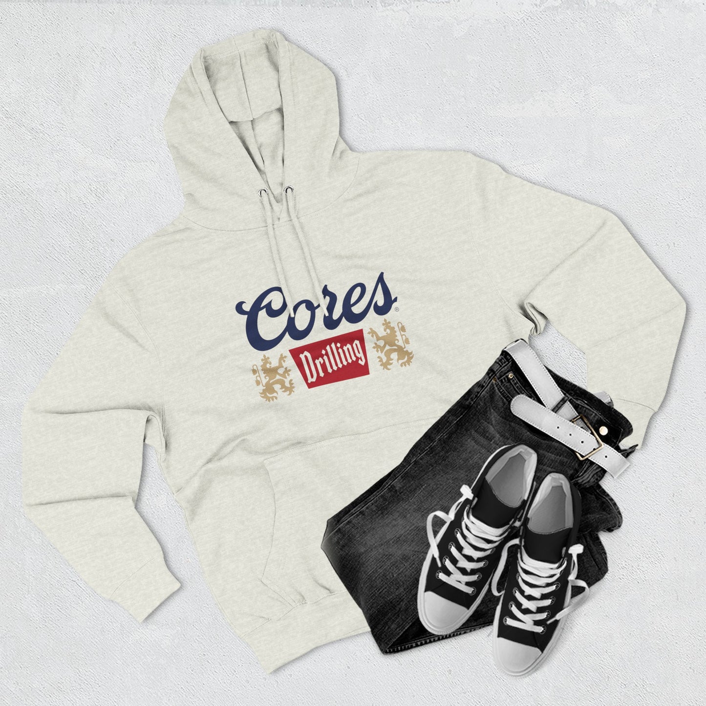 Cores Drilling Logo Hoodie