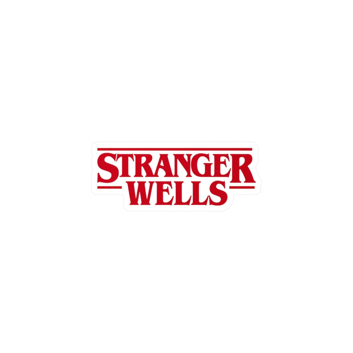 Stranger Wells Vinyl Sticker