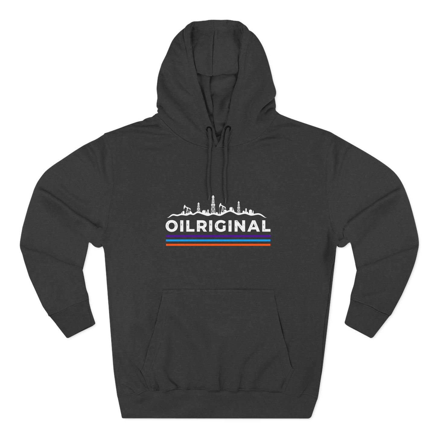 OILRIGINAL Skyline Hoodie with Retro Stripes