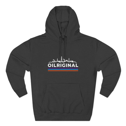 OILRIGINAL Skyline Hoodie with Retro Stripes