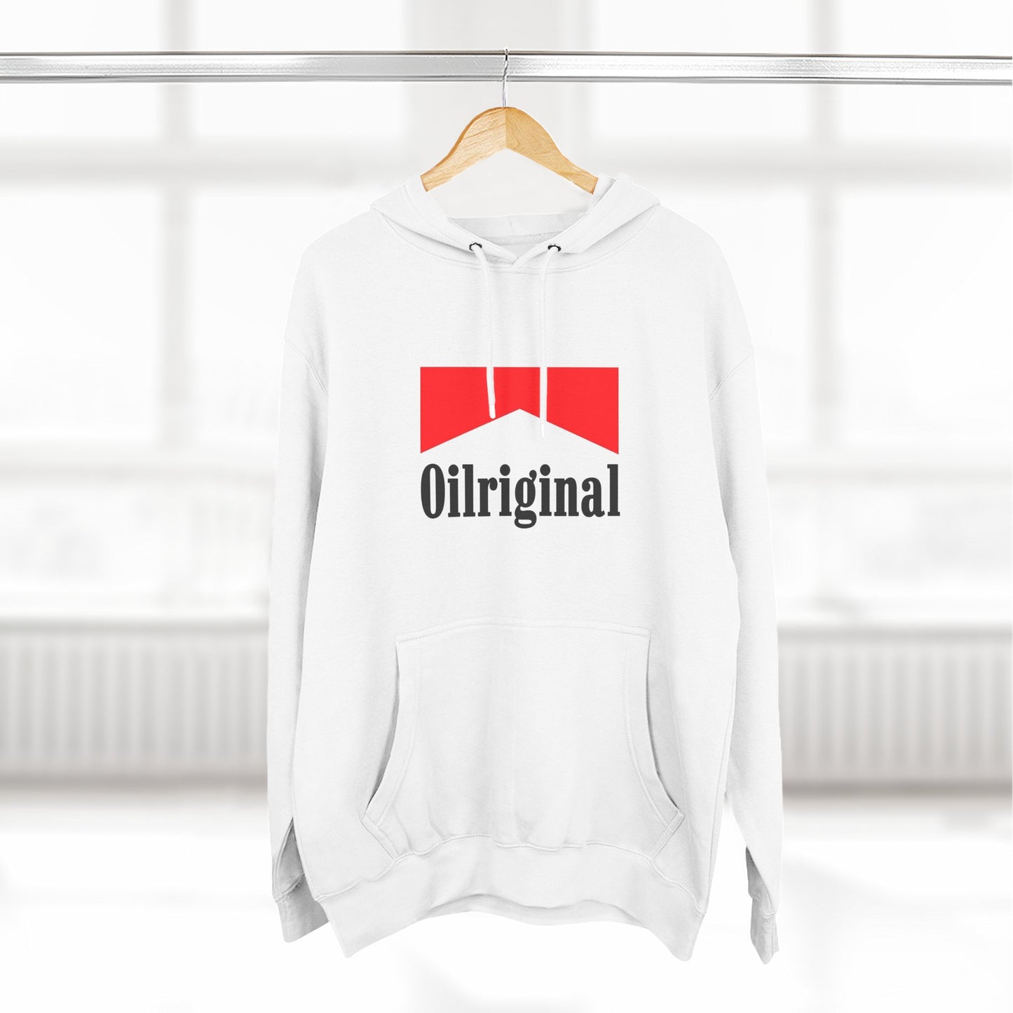 Oilriginal Logo Hoodie - Retro Red Graphic