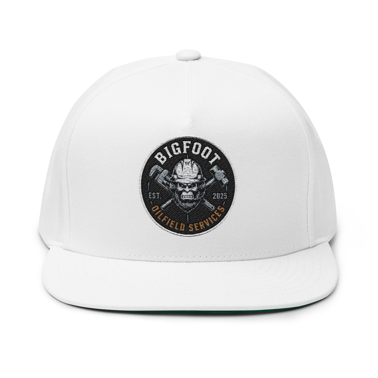 Bigfoot Field Service - Embroidered Flat Bill Cap
