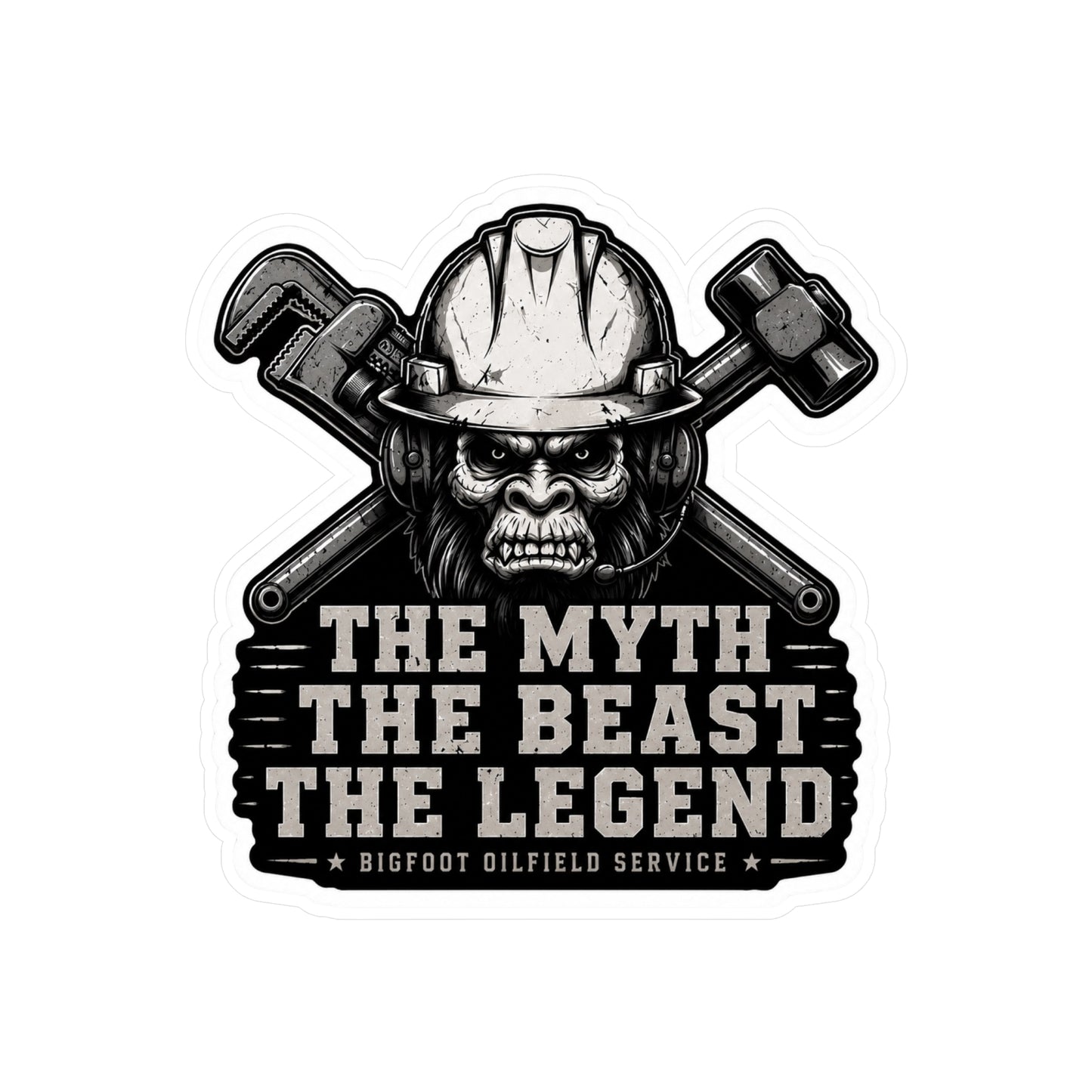 The Myth The Beast The Legend - Vinyl Sticker