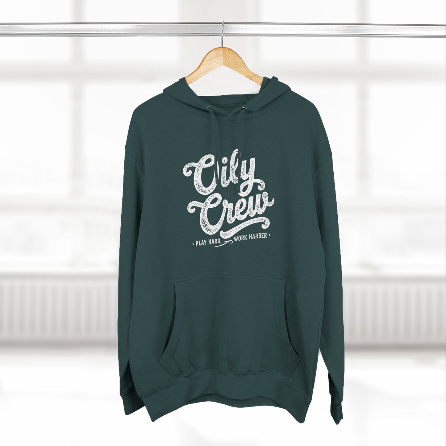 Oily Crew Hoodie – Vintage Script