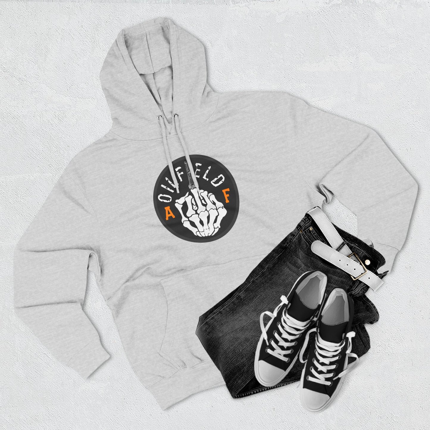Skull Middle Finger Hoodie