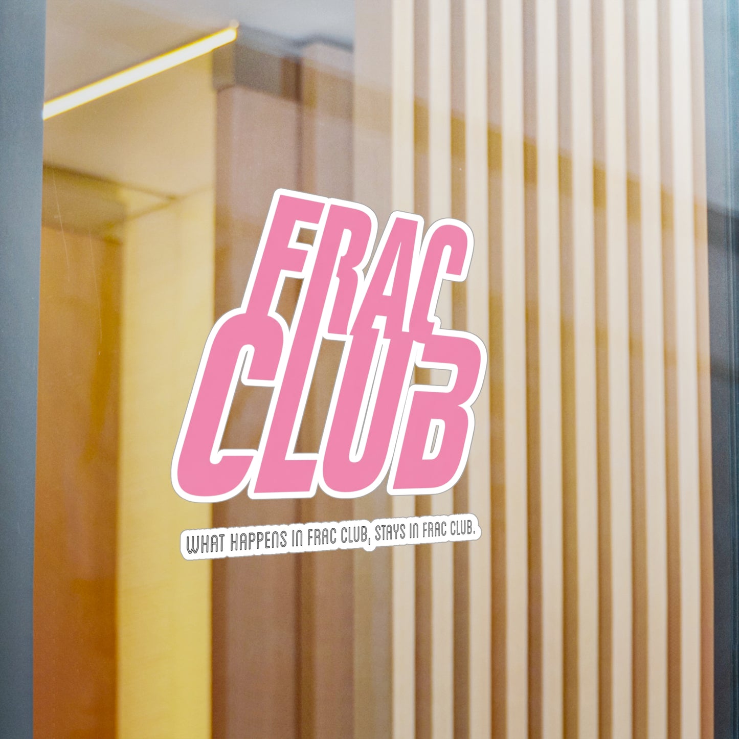 Frac Club Pink - Vinyl Sticker