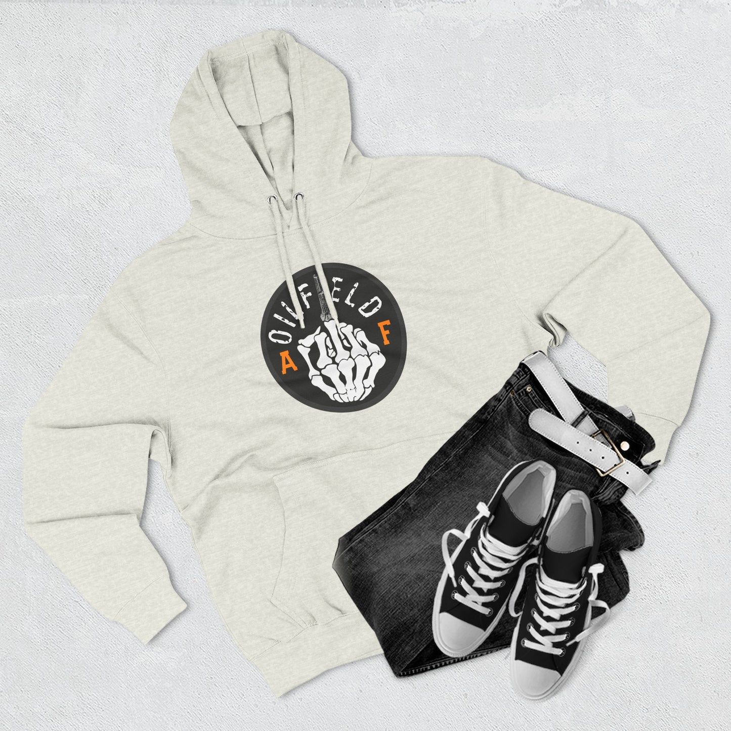 Skull Middle Finger Hoodie