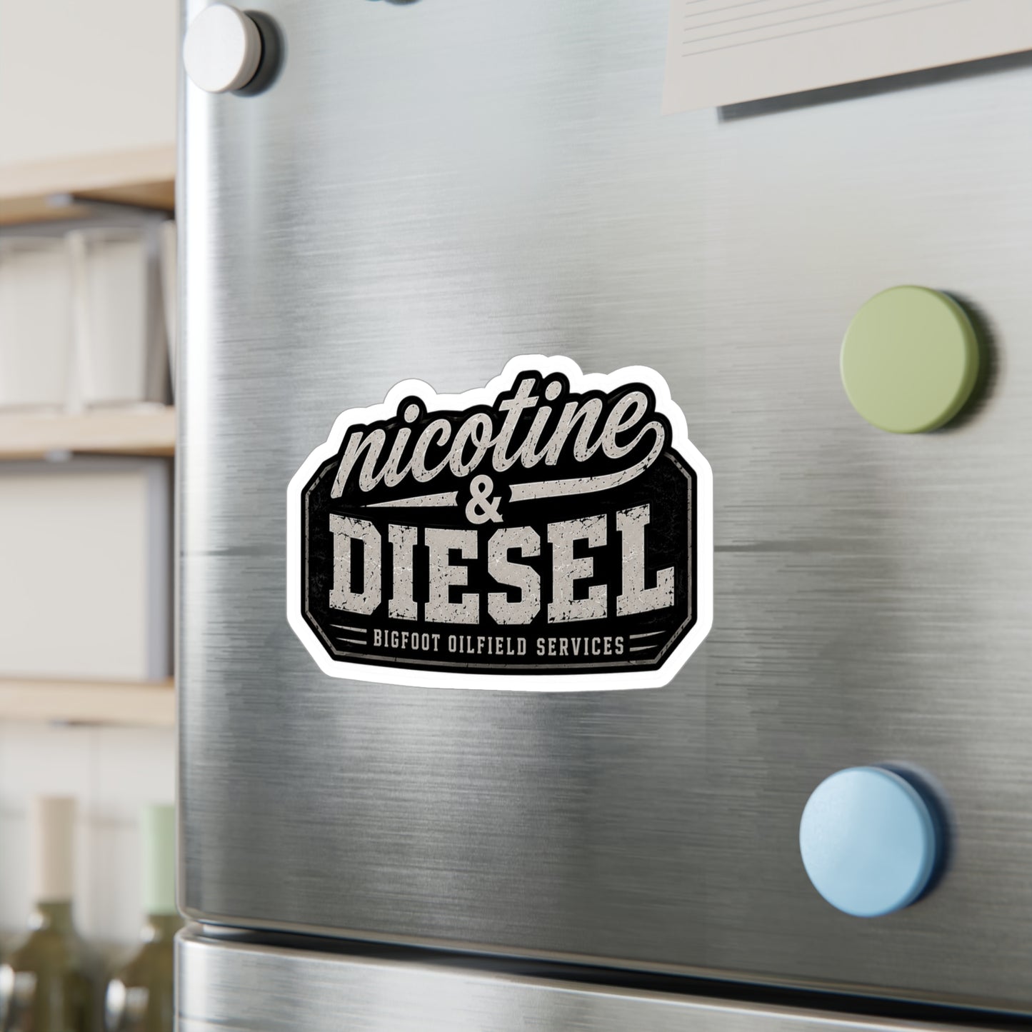 Nicotine & Diesel - Vinyl Sticker