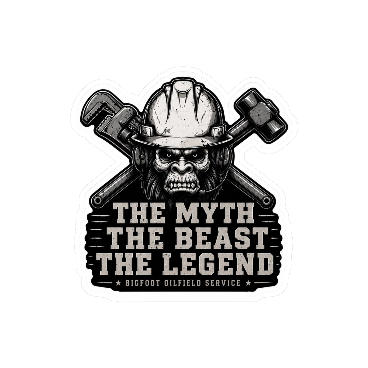 The Myth The Beast The Legend - Vinyl Sticker