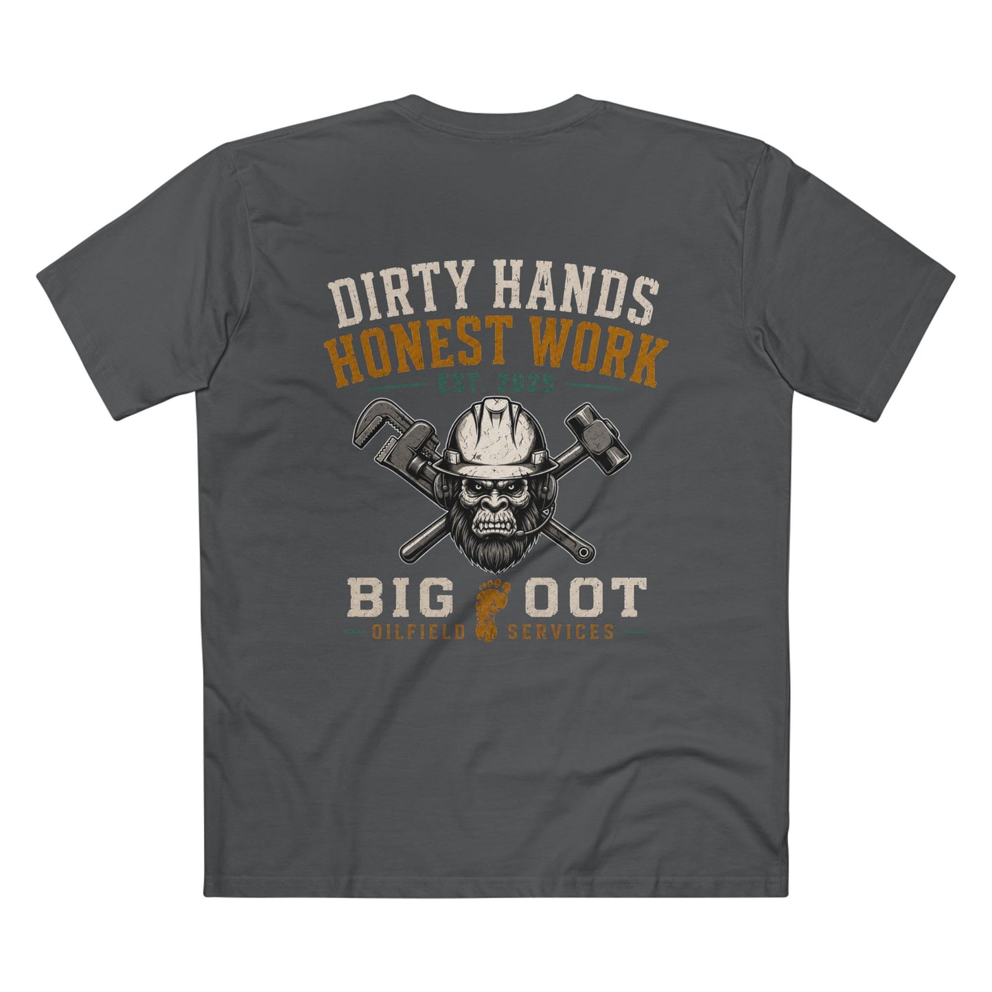 Dirty Hands Honest Work - Work Crewneck T‑Shirt