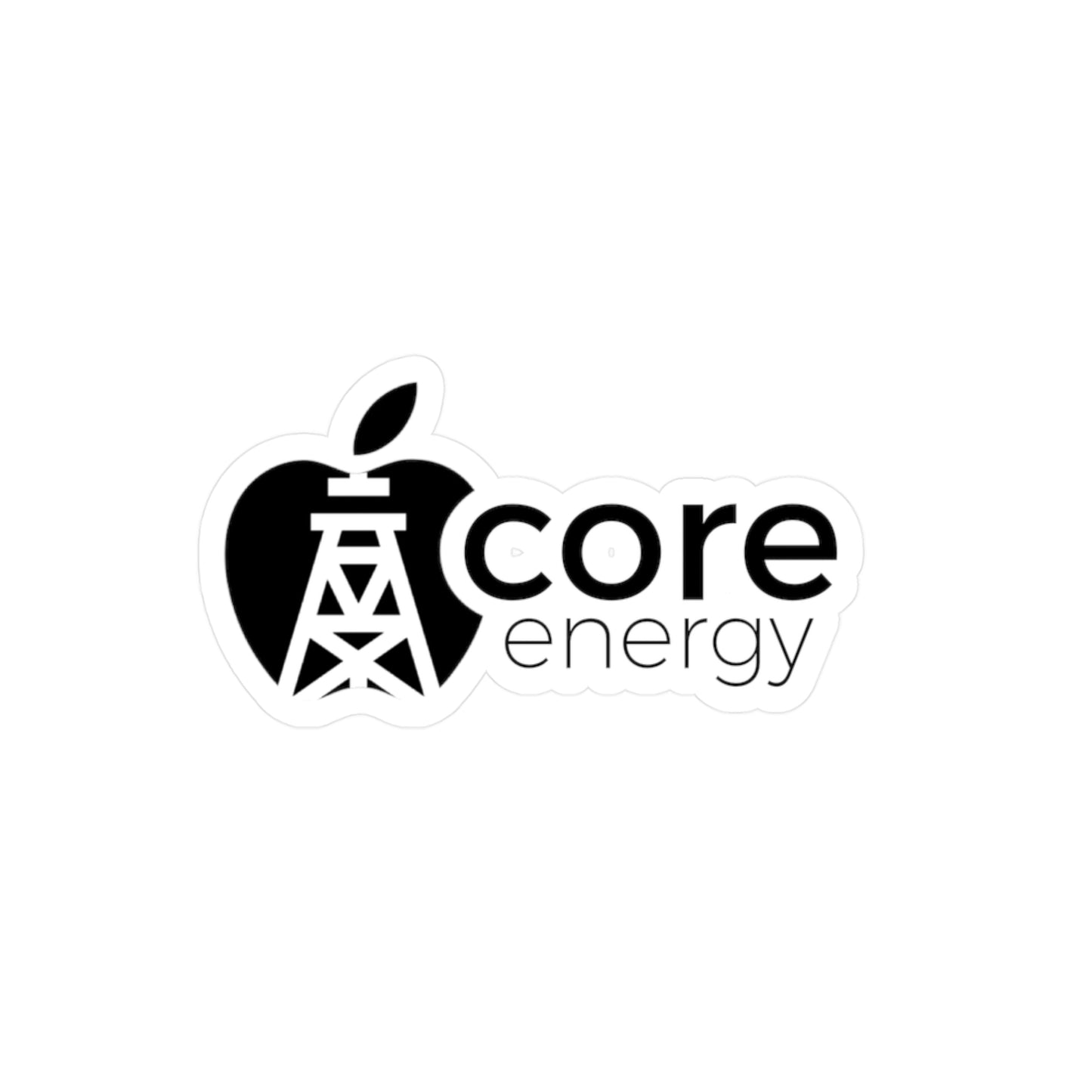 Apple Core Energy Logo Vinyl Sticker