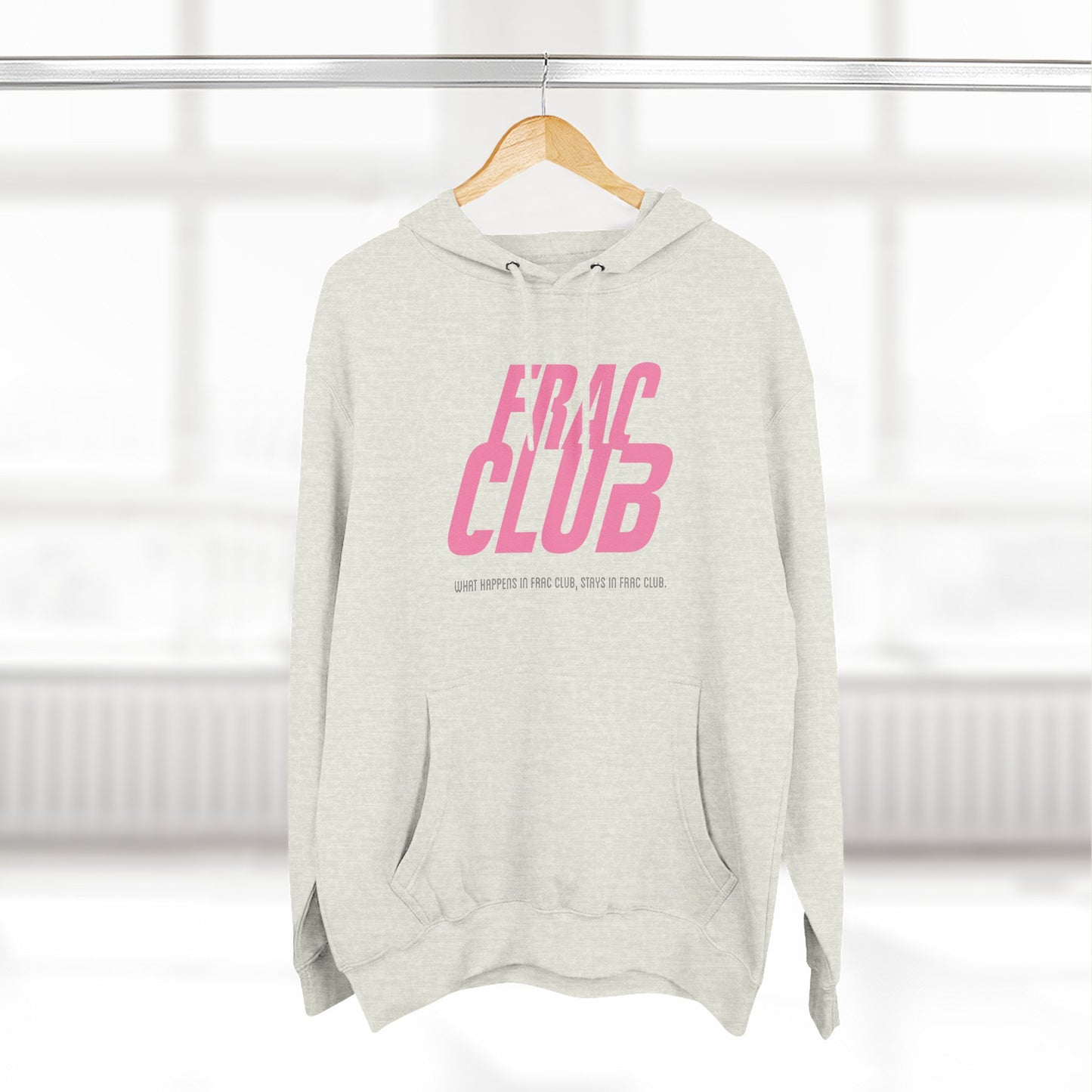 Frac Club Hoodie — Pink Logo
