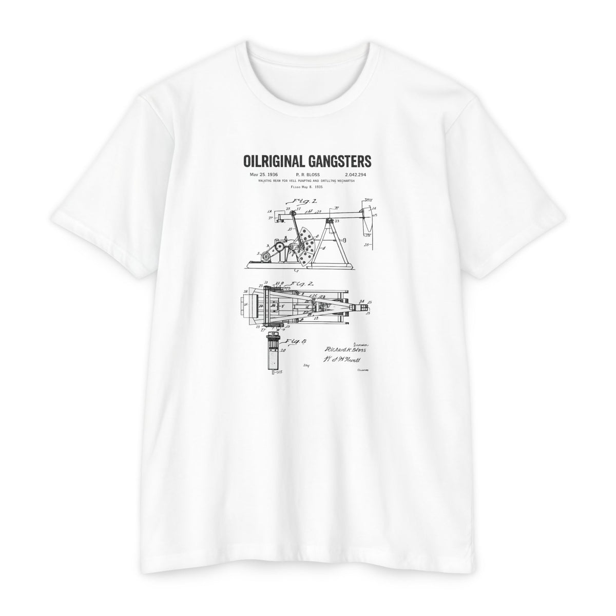 Oilriginal Gangsters Pump Jack Patent Diagram