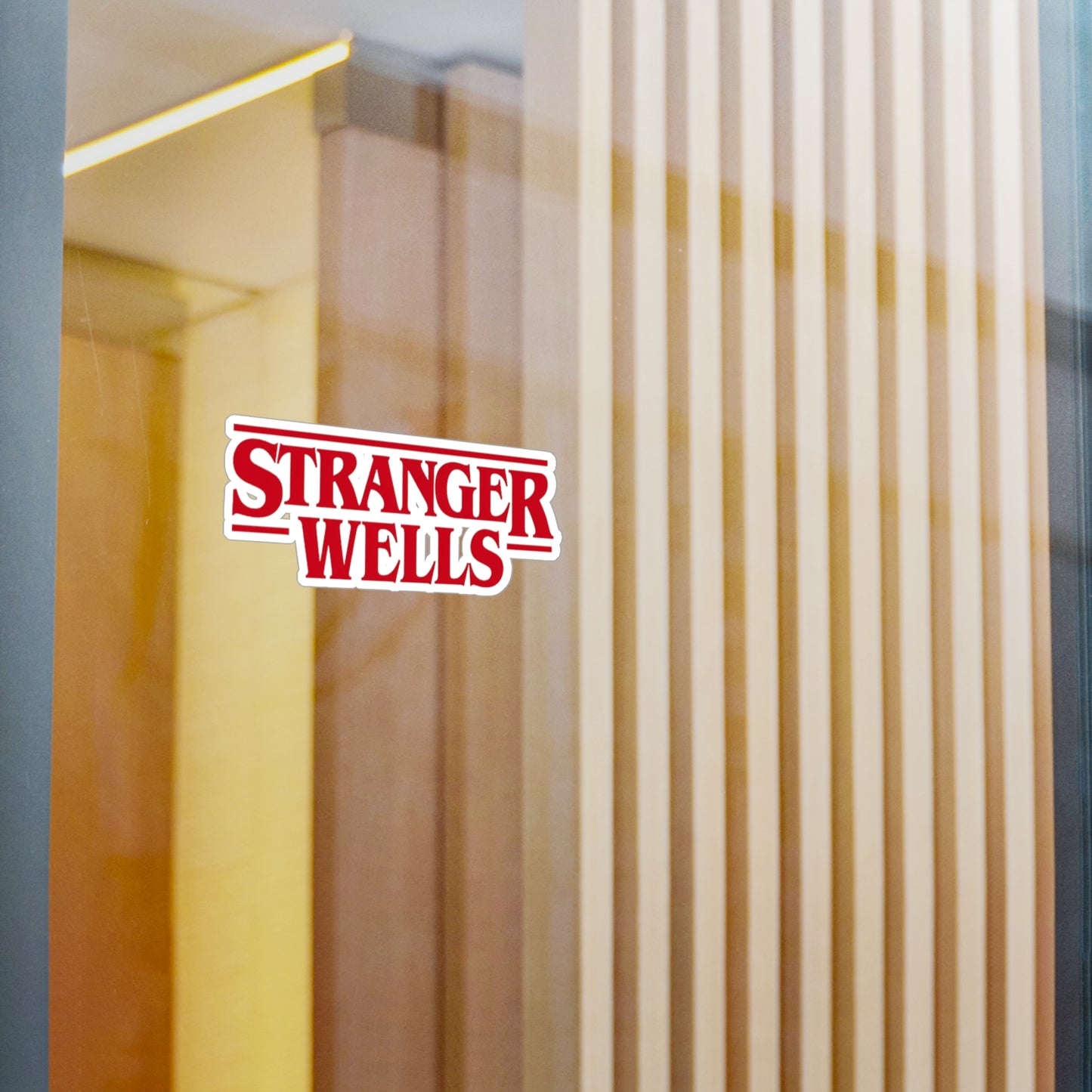Stranger Wells Vinyl Sticker
