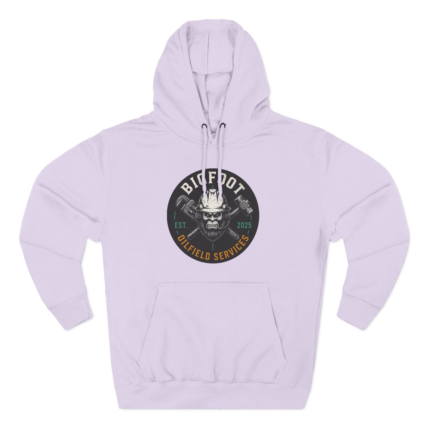 Bigfoot Oilfield Services Hoodie – Vintage Sasquatch Logo Fleece Pullover