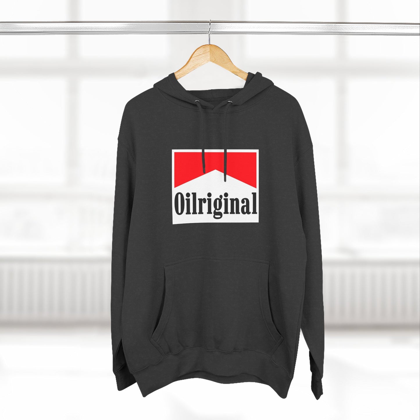 Oilriginal Logo Hoodie - Retro Red Graphic