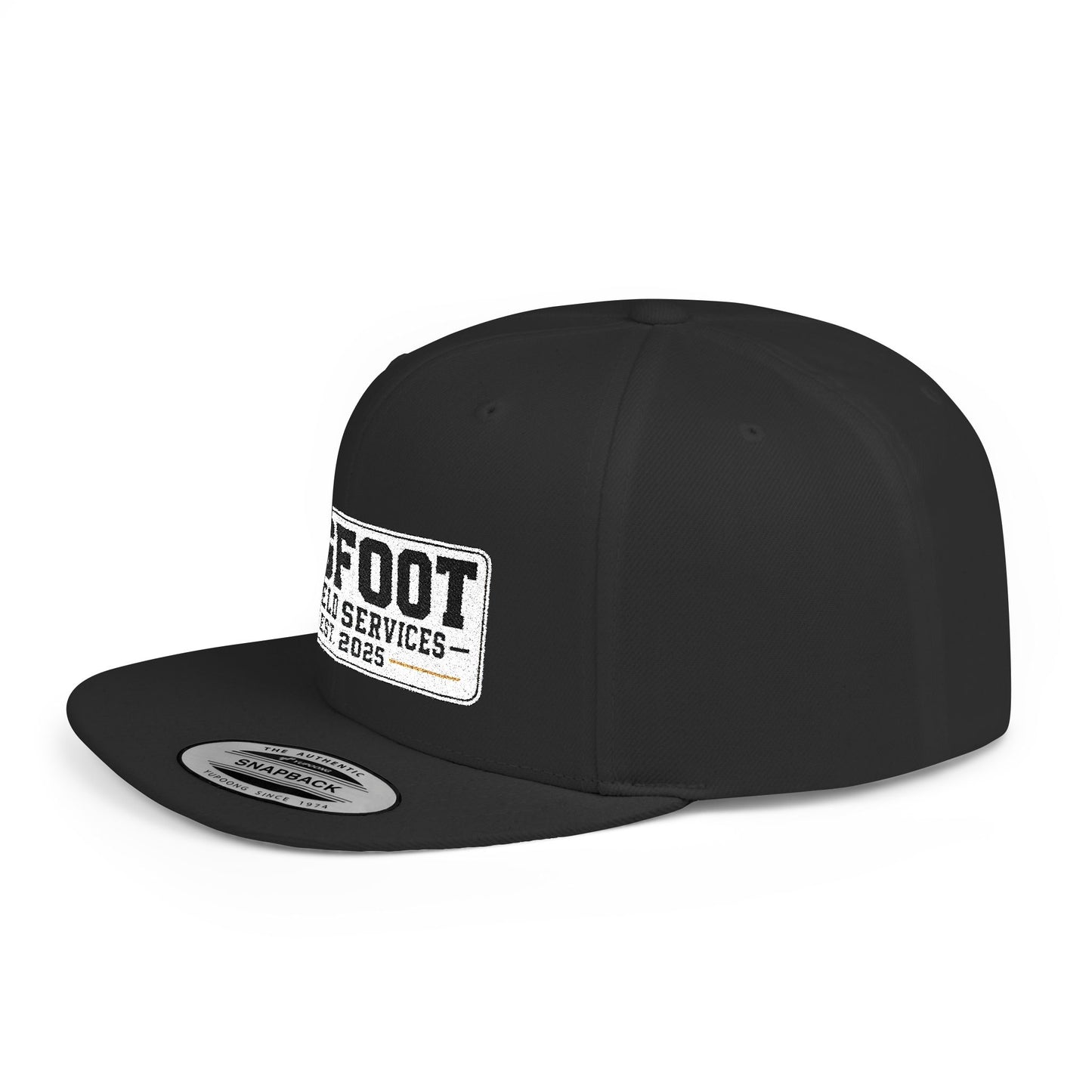 Bigfoot Oilfield Services Flat Bill Snapback Hat — Vintage Logo