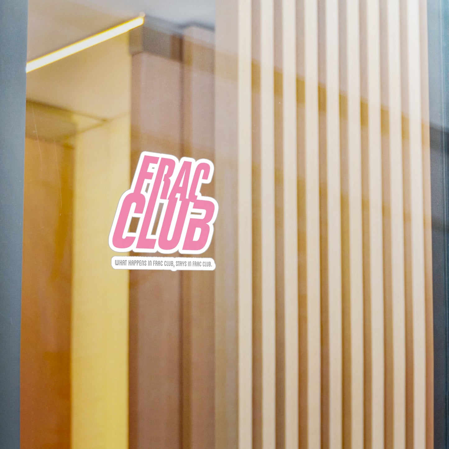 Frac Club Pink - Vinyl Sticker