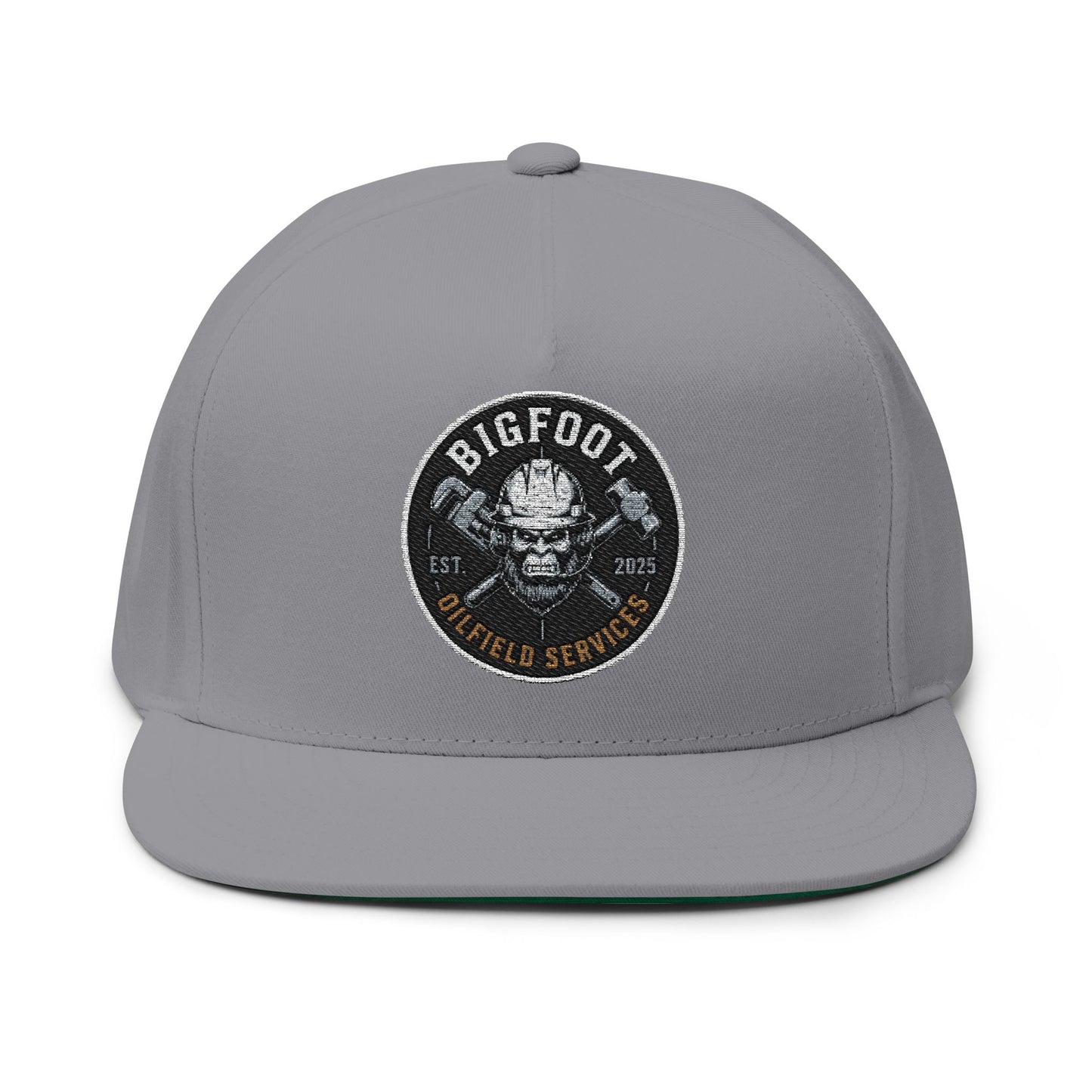 Bigfoot Field Service - Embroidered Flat Bill Cap