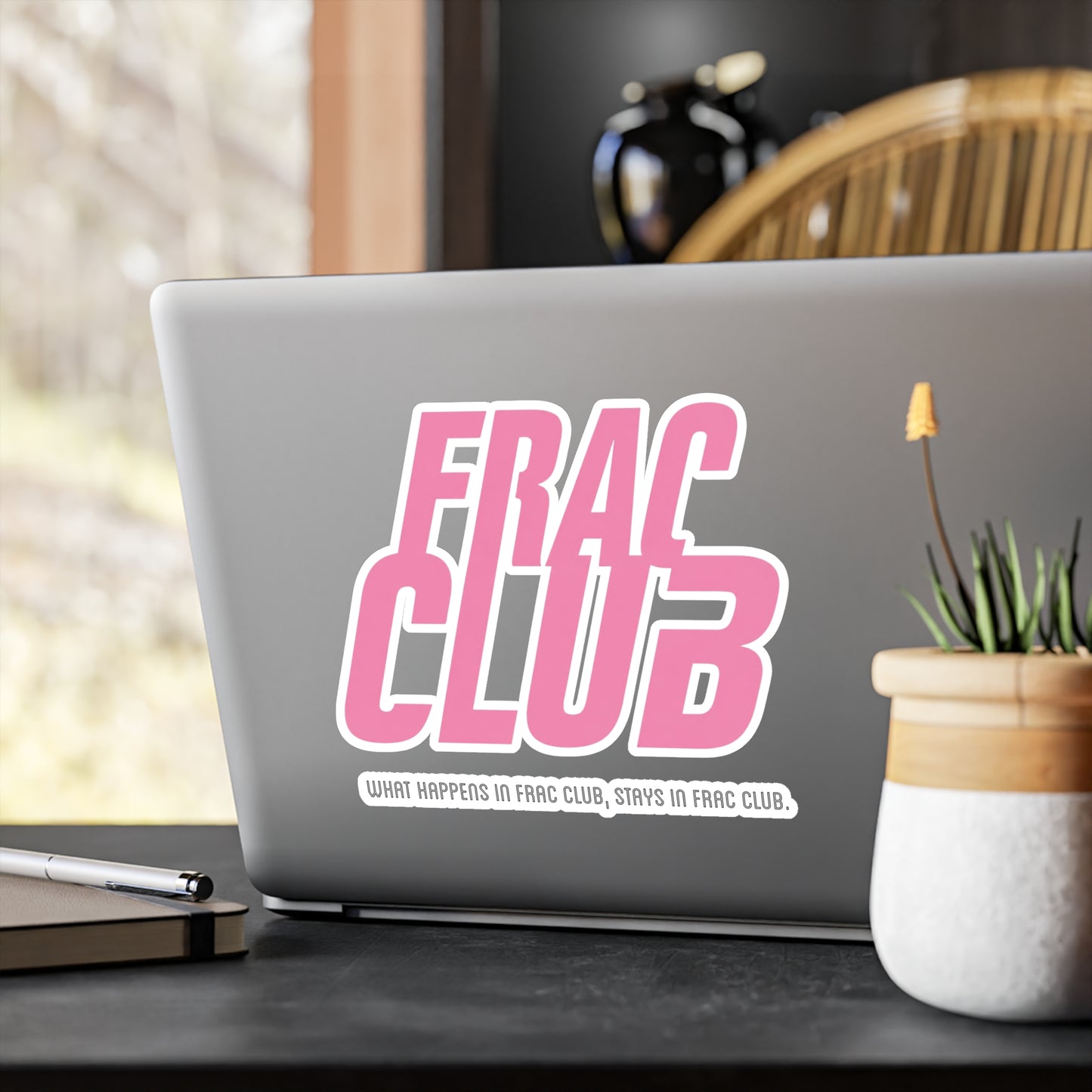 Frac Club Pink - Vinyl Sticker