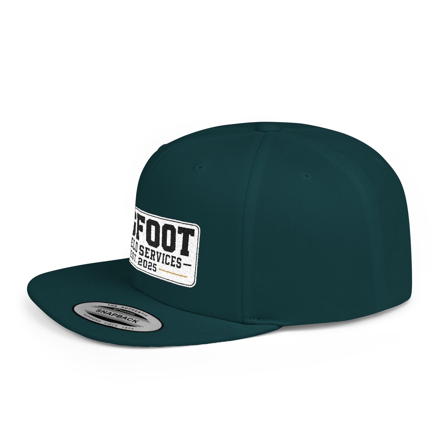 Bigfoot Oilfield Services Flat Bill Snapback Hat — Vintage Logo